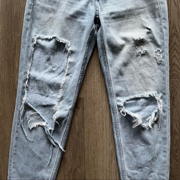 Abercrombie & Fitch Signature Collection Distressed Straight Leg Jeans Sz 25 - Picture 2 of 10